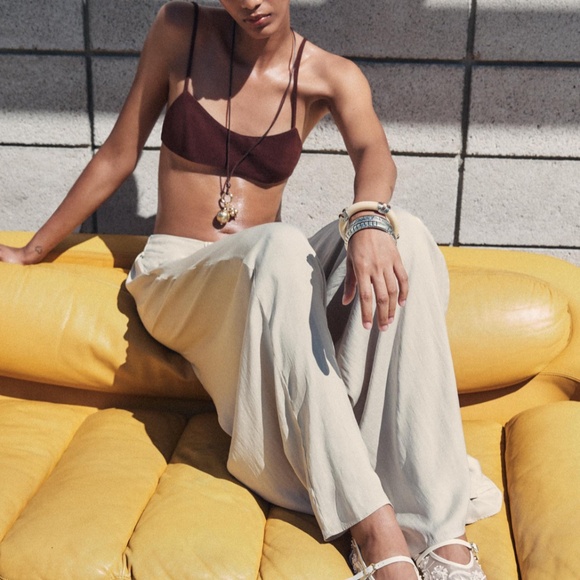 EMBROIDERED MESH BALLET FLATS - Picture 4 of 5